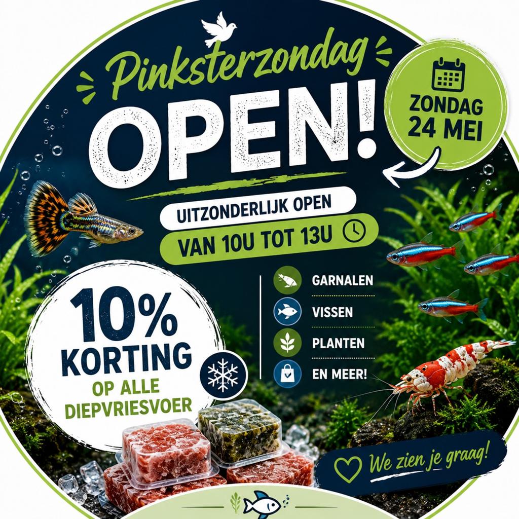 Pinksterzondag uitzonderlijk open, Dieren en Toebehoren
