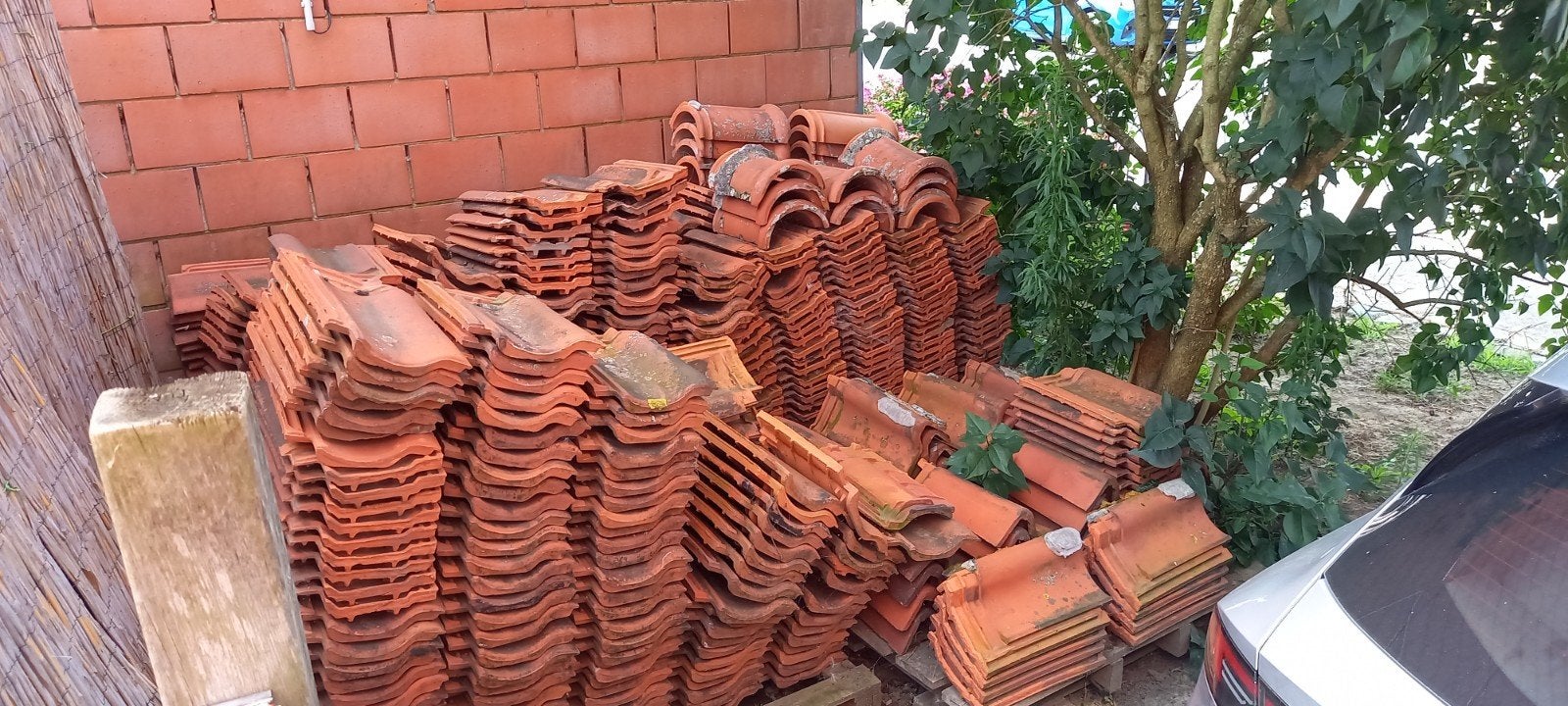 +/- 72m² gratis dakpannen, Enlèvement, Tuiles