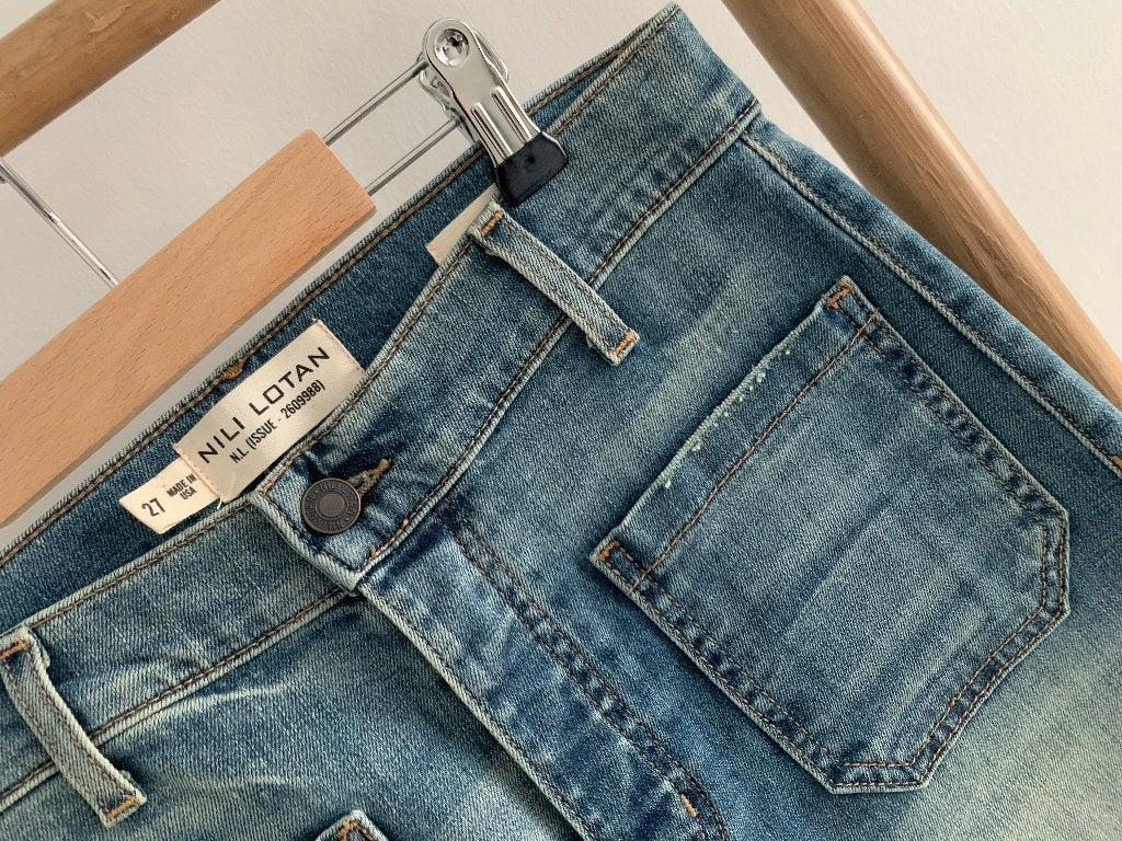 *NILI LOTAN florence jeans in maat 27*NIEUW Np:495euro, Kleding | Dames, Verzenden, Nieuw, Blauw, W27 (confectie 34) of kleiner