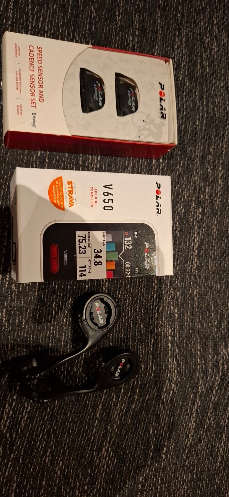 Polar V650 met H10 Hartslagmeter, Fietsen en Brommers, Ophalen, Cadanssensor, Zo goed als nieuw