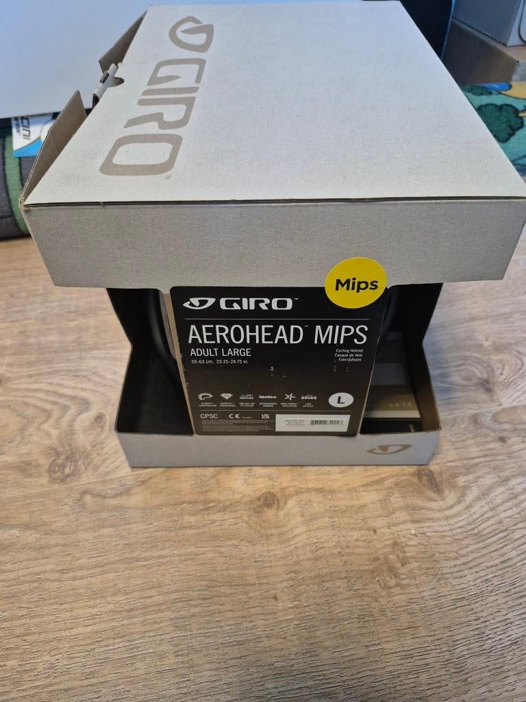 Nieuwe Giro Aerohead helm mips, Fietsen en Brommers, Ophalen of Verzenden, Nieuw, L, GIRO