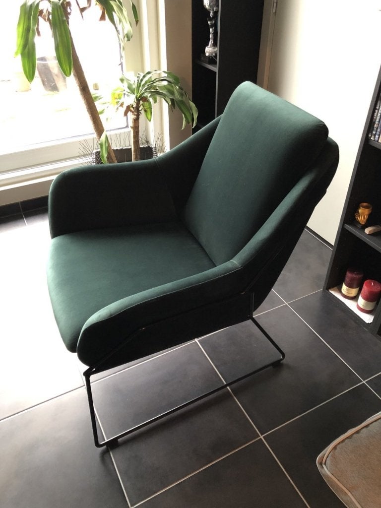 zetel / lounge stoel, Ophalen, Eenpersoons, 75 tot 100 cm, Zo goed als nieuw