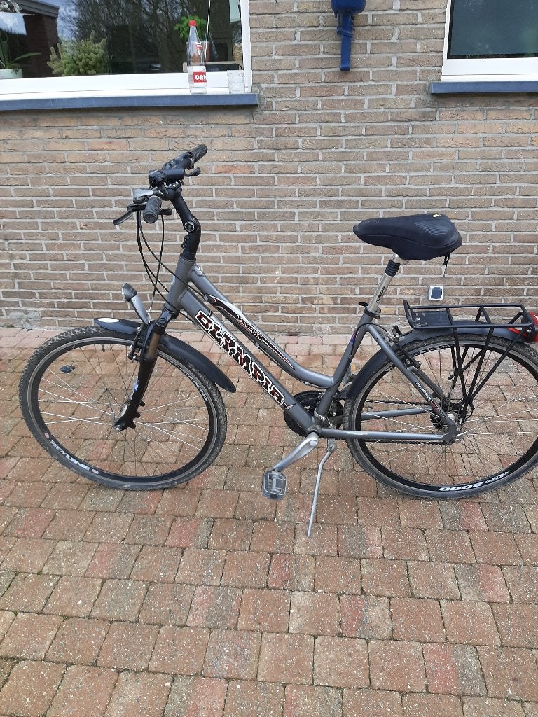 mooie degelijke damesfiets, Fietsen en Brommers, Fietsen | Dames | Damesfietsen, Ophalen, Versnellingen, Schijfrem, 53 tot 56 cm