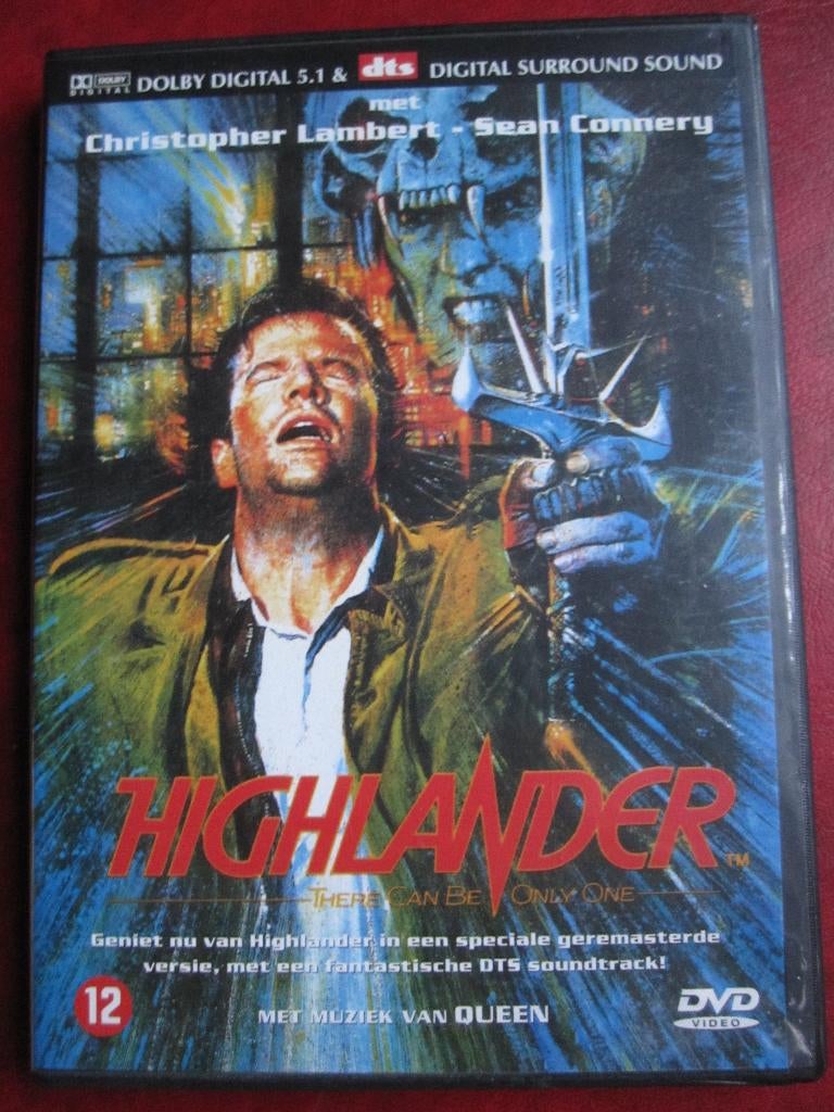 Highlander (1986), Cd's en Dvd's, Dvd's | Science Fiction en Fantasy, Zo goed als nieuw, Fantasy, Vanaf 12 jaar, Ophalen of Verzenden