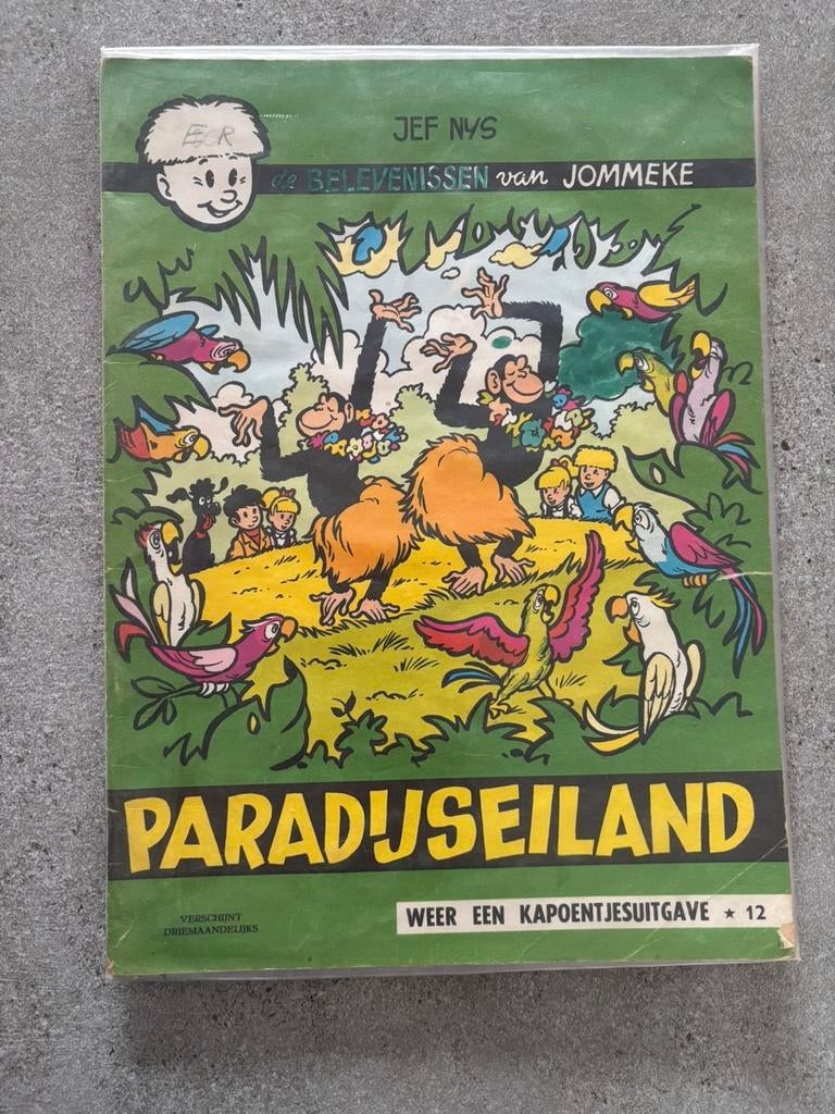 Oude strip Jommeke - Paradijseiland, Verzamelen, Ophalen, Zo goed als nieuw