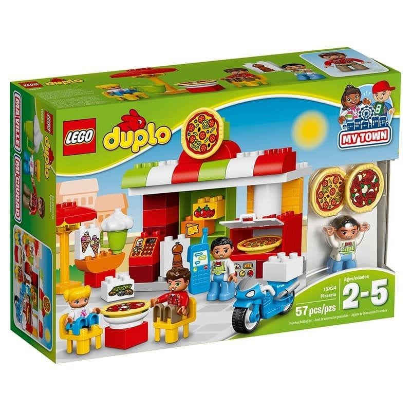 Duplo - Pizzeria incl. stappenplan, Ophalen, Inclusief instructies, Zo goed als nieuw, Duplo