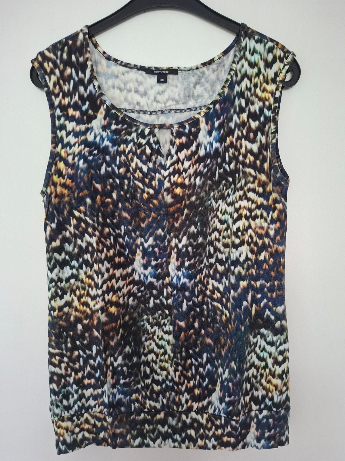 Volledig nieuw blauw topje, Blauw, Nieuw, Comma, Zonder mouw