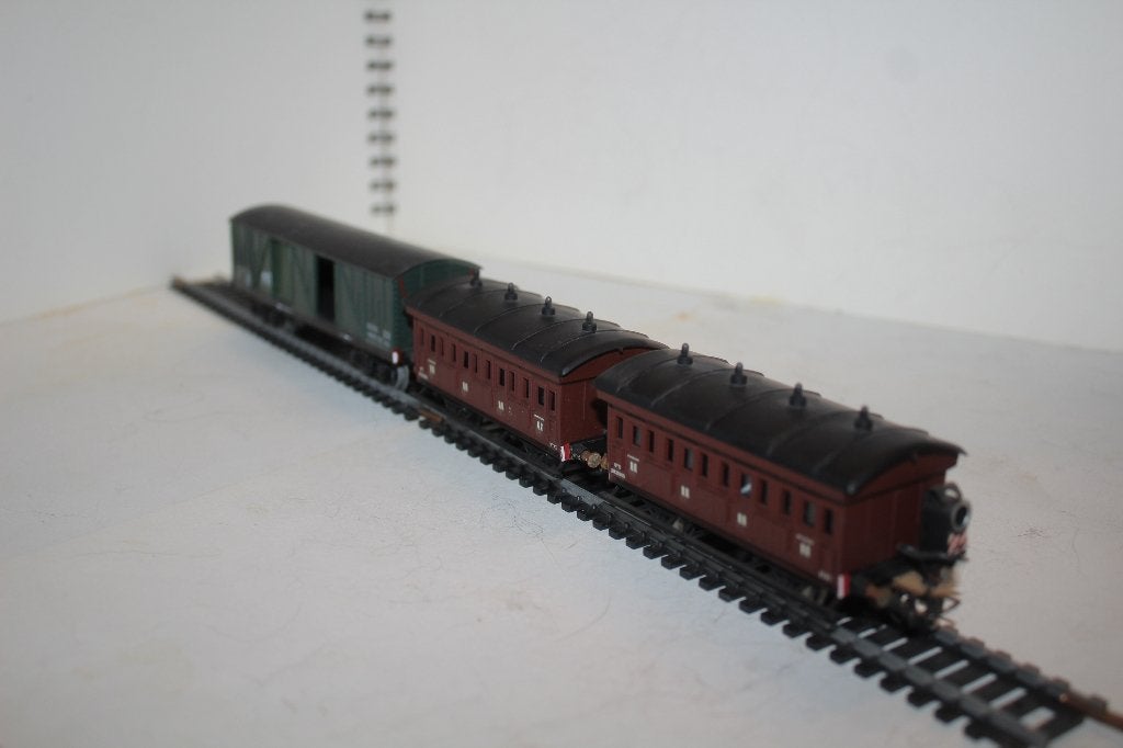 jouef ho 3 wagons avec feux de convoi, Jouef, Wagon, Envoi, Courant continu