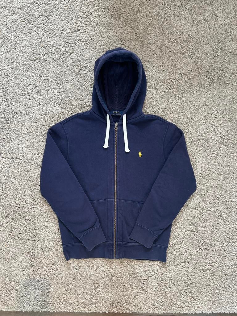 Blauwe ralph lauren trui met rits en kap (nooit gedragen)‼️, Kleding | Heren, Ophalen of Verzenden, Zo goed als nieuw, Maat 48/50 (M)