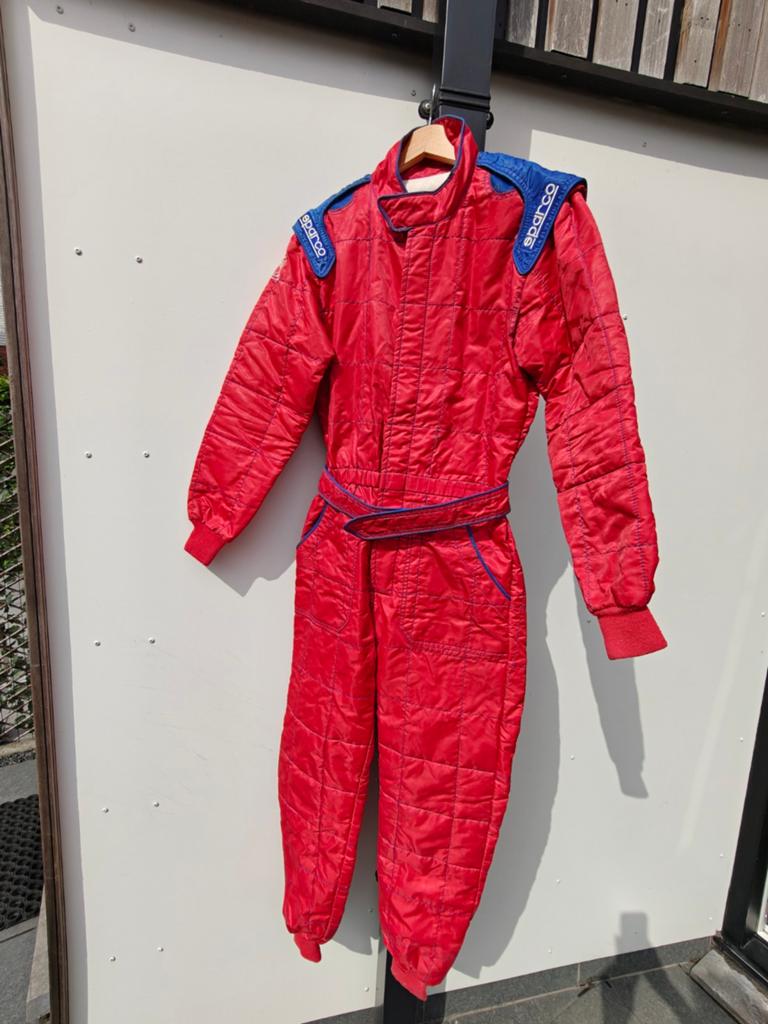 Sparco Race Suit Rood - Medium, Sport en Fitness, Karting, Zo goed als nieuw, Kart, Ophalen