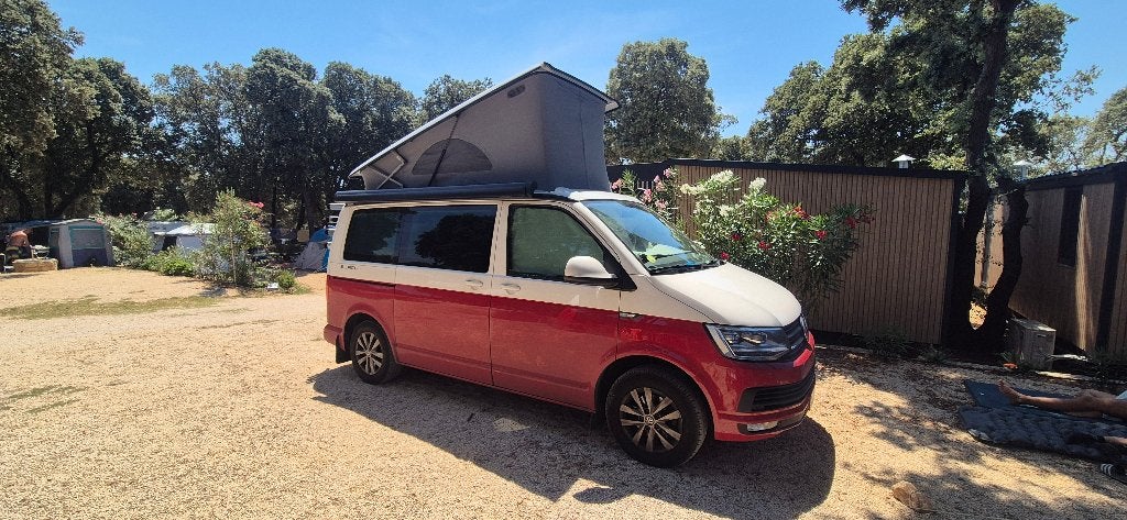 VW California T6 Beach (2017), Auto's, Volkswagen, 4 cilinders, 164 g/km, 7 zetels, Diesel