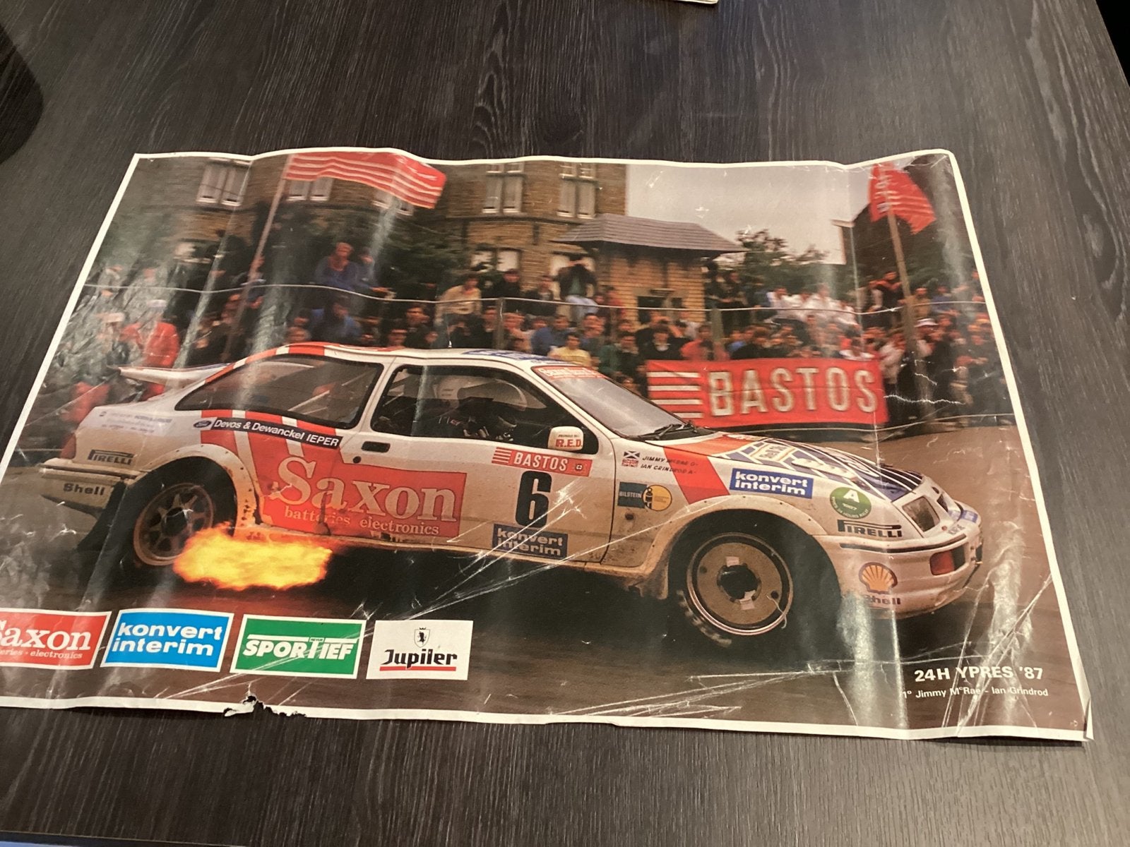 Rally posters 8 stuks, Ophalen of Verzenden, Gebruikt, Auto's
