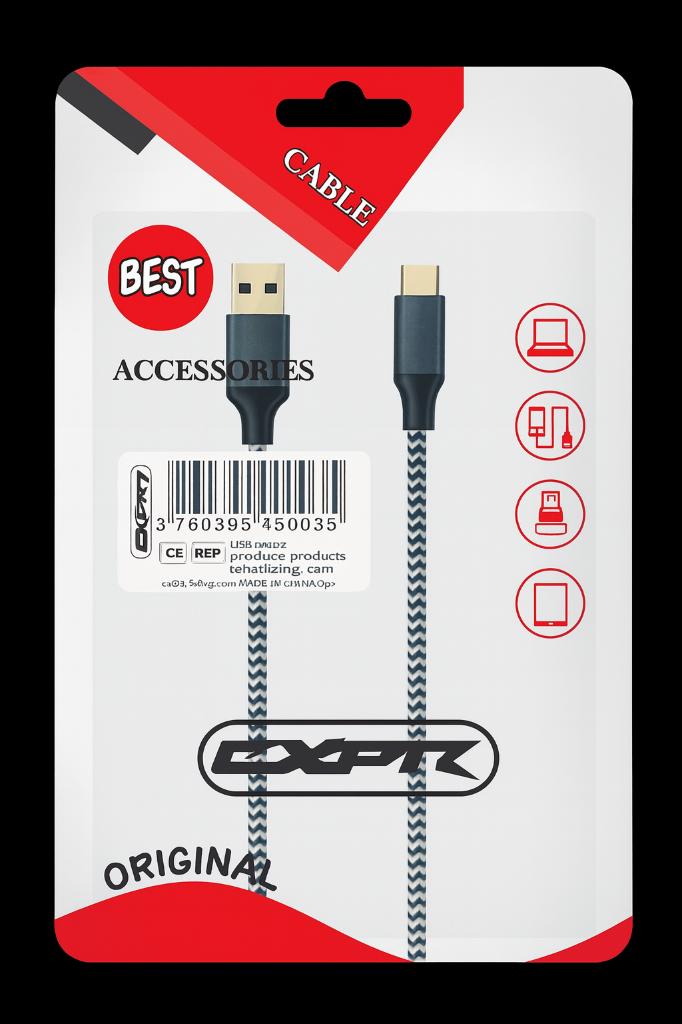 Universele USB‑Kabel (Nieuw & Verpakt)., Télécoms, Téléphonie mobile | Chargeurs pour téléphone, Enlèvement ou Envoi
