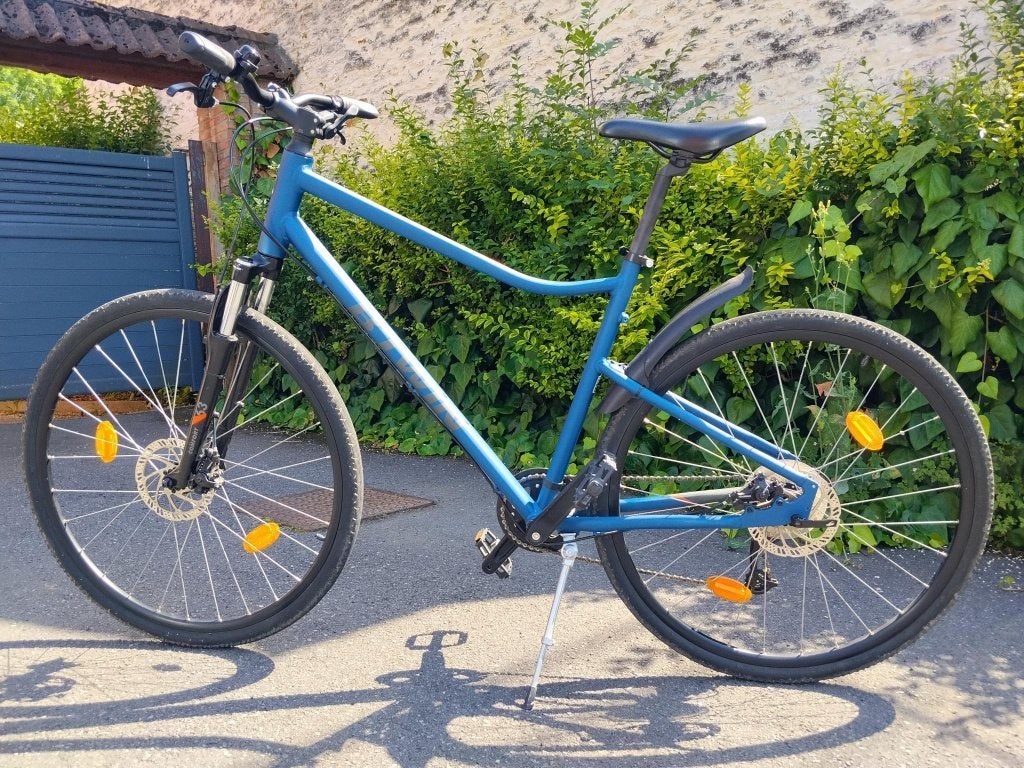 b-twin vélo vtc hybride riverside 500 comme neuf, Enlèvement, Comme neuf