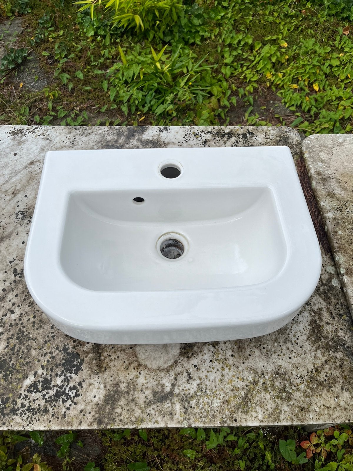 Lavabo wastafel duravit muur met overloop, Ophalen, Zo goed als nieuw