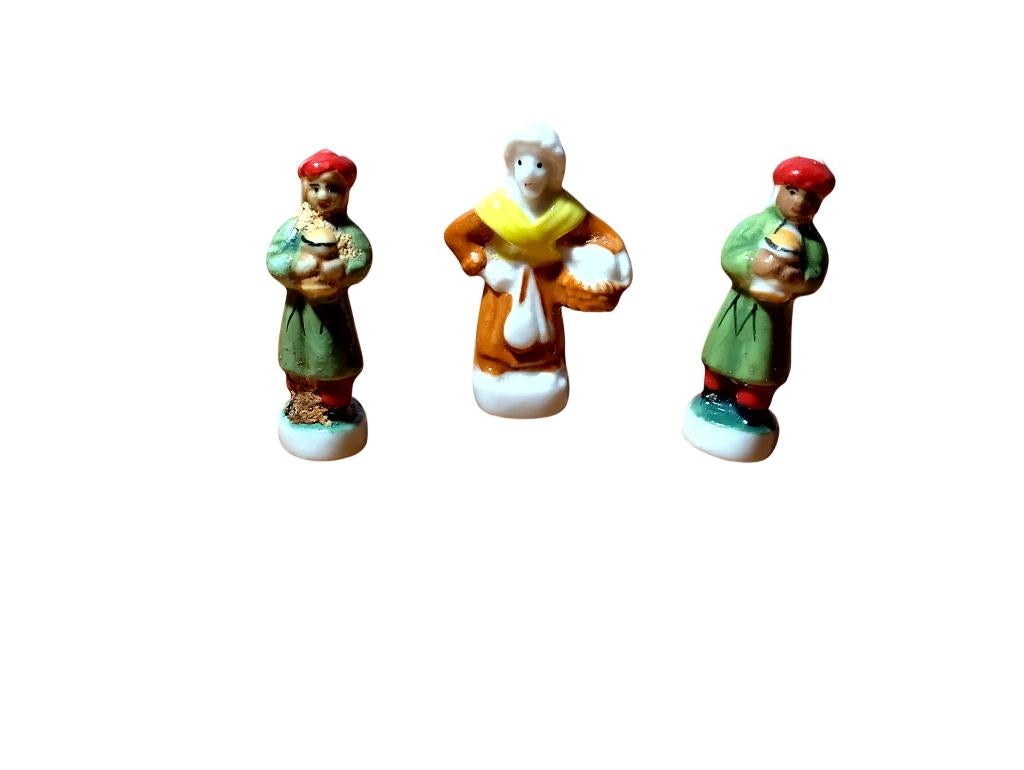 3 santons/décorations pour gâteaux, Antiquités & Art, Enlèvement
