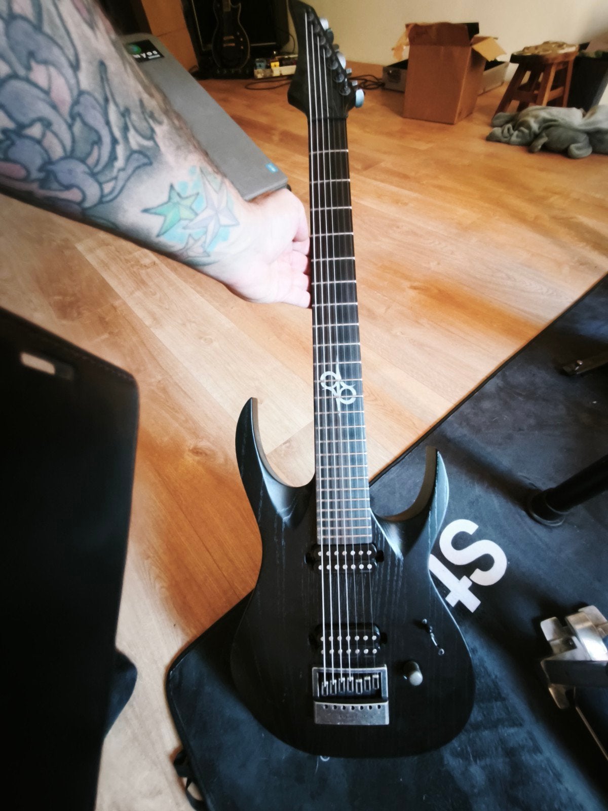 guitare solar 7 cordes pro model micros fishman, Musique & Instruments, Enlèvement