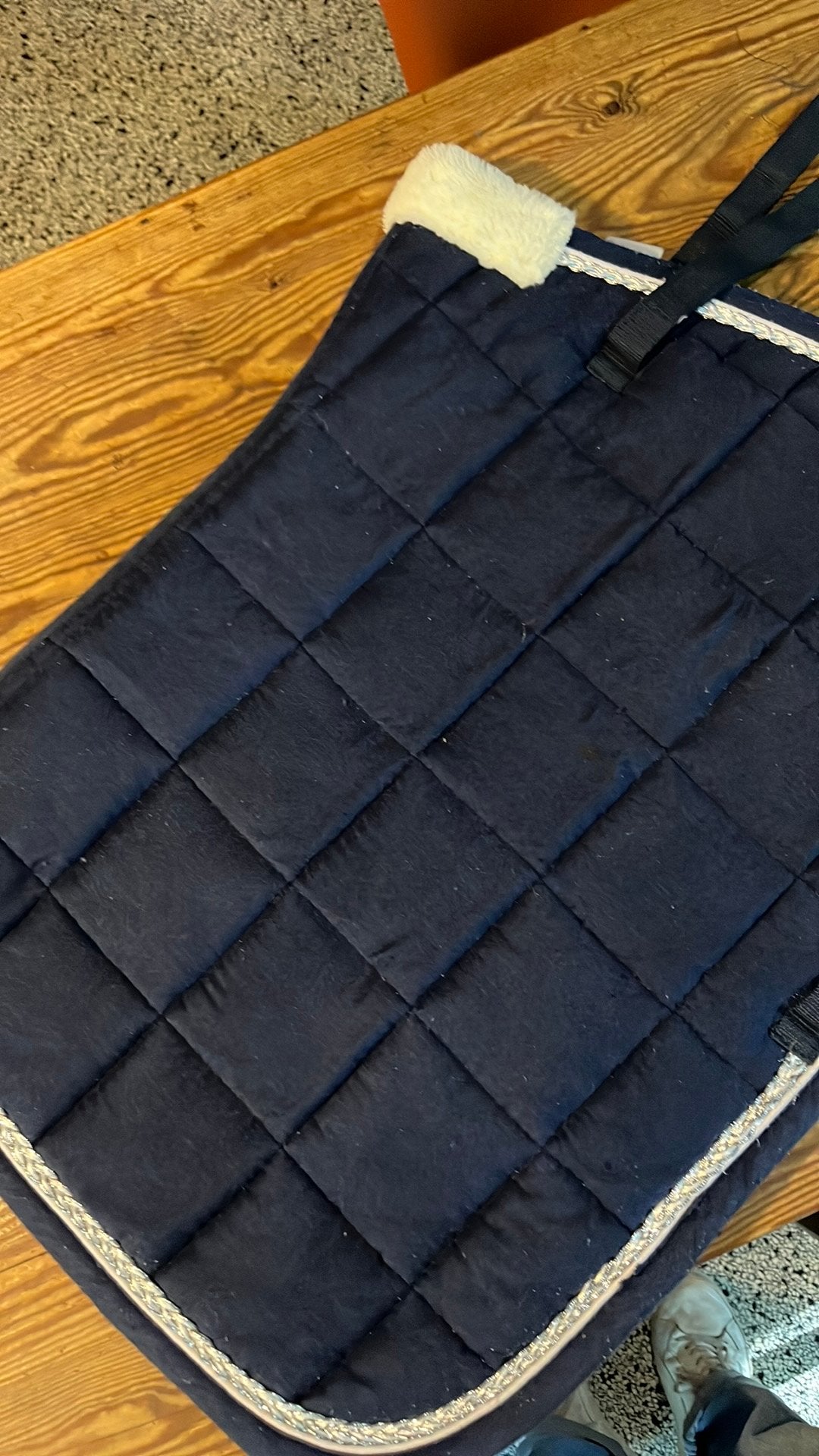 Dressuur dekje van imperial riding in navy blauw, full size, Dieren en Toebehoren, Gebruikt, Katoen, Blauw, Full (L)