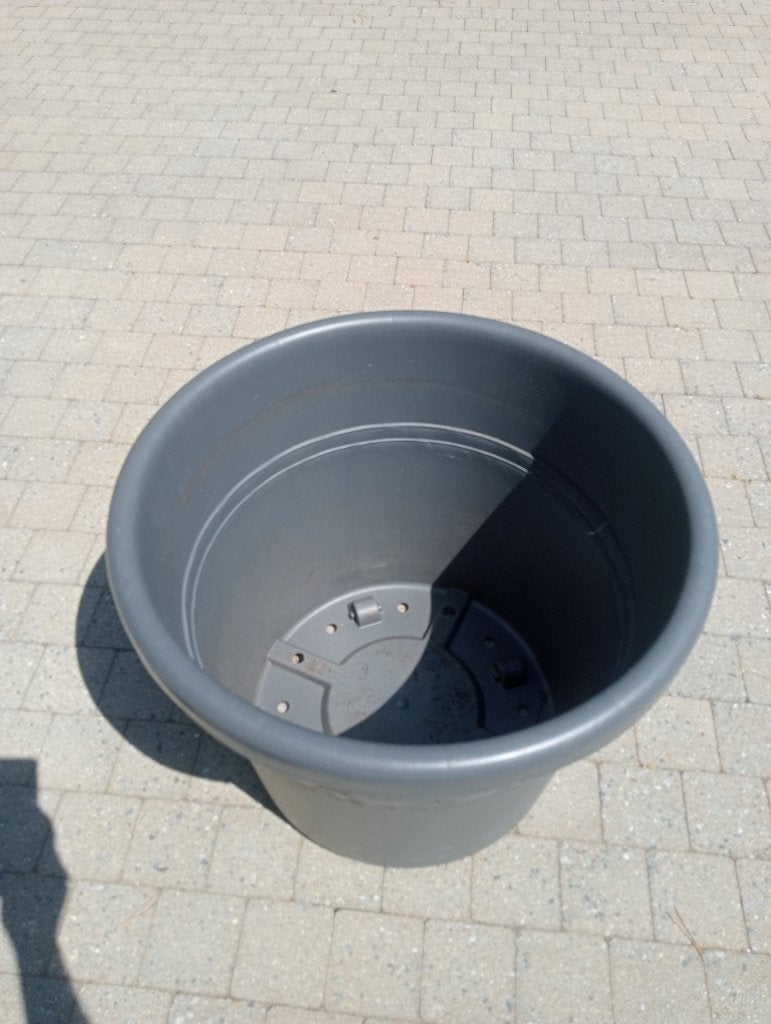 bloempot, Ophalen, Kunststof, 40 cm of meer, Rond