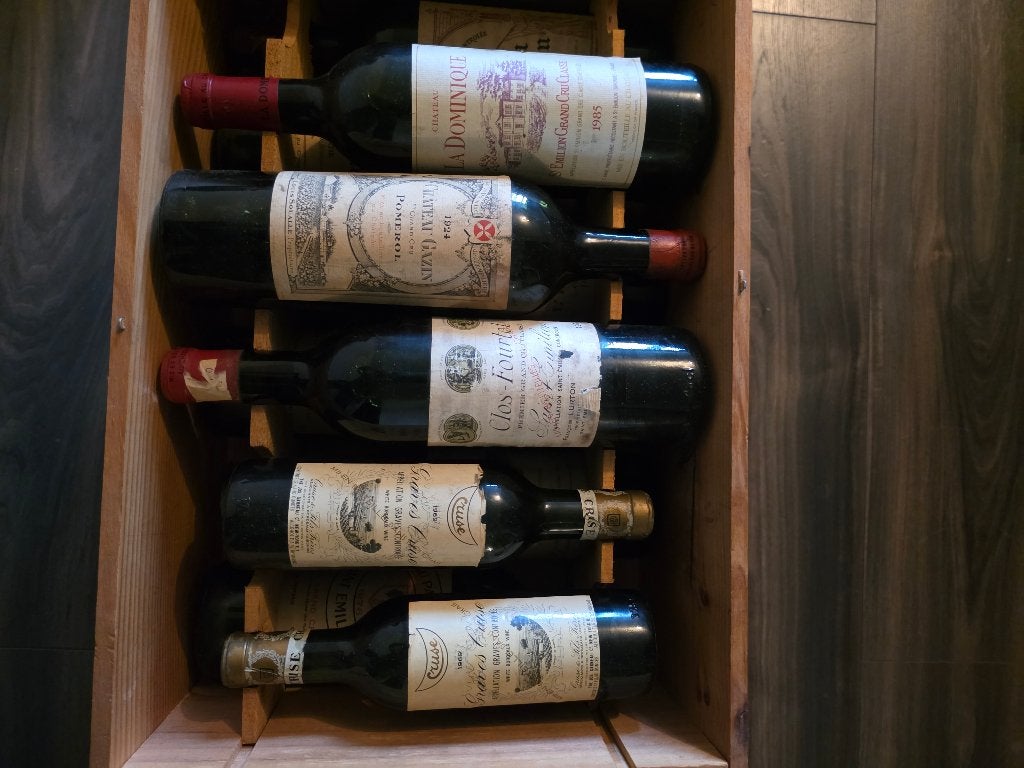 Vins de collection L'évangile 59 Gazin 24 prix à discuter, Enlèvement, France, Vin rouge