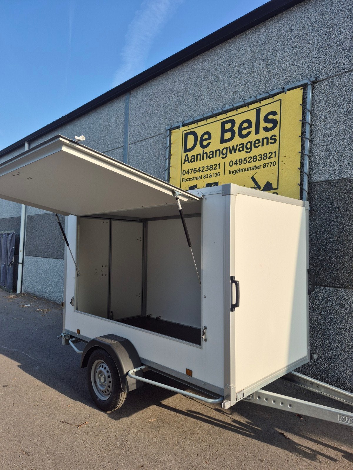 Gesloten aanhangwagen  met zijklep, Auto diversen, Aanhangers en Bagagewagens, Ophalen, Zo goed als nieuw