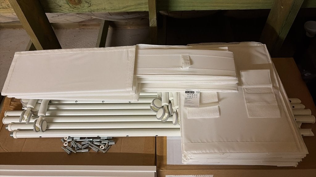 2 kledingrekken IKEA inclusief opbergers, Ophalen, Zo goed als nieuw