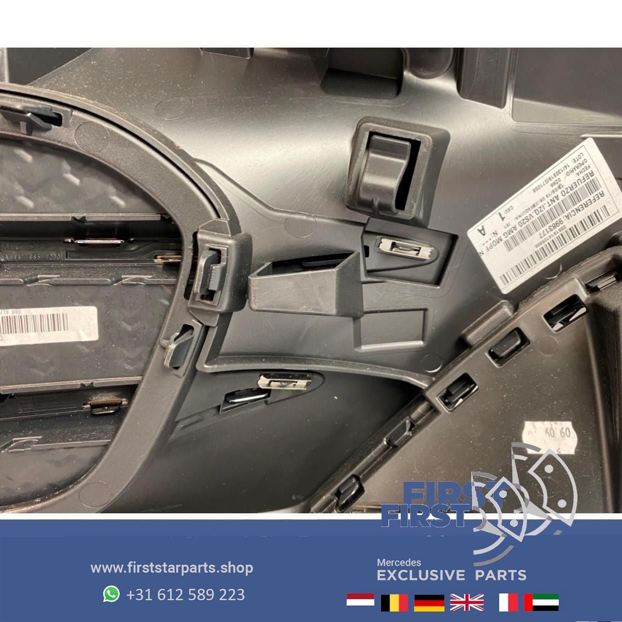 W447 VITO / V KLASSE AMG VOORBUMPER COMPLEET ZWART ORIGINEEL, Utilisé, -, Avant, -
