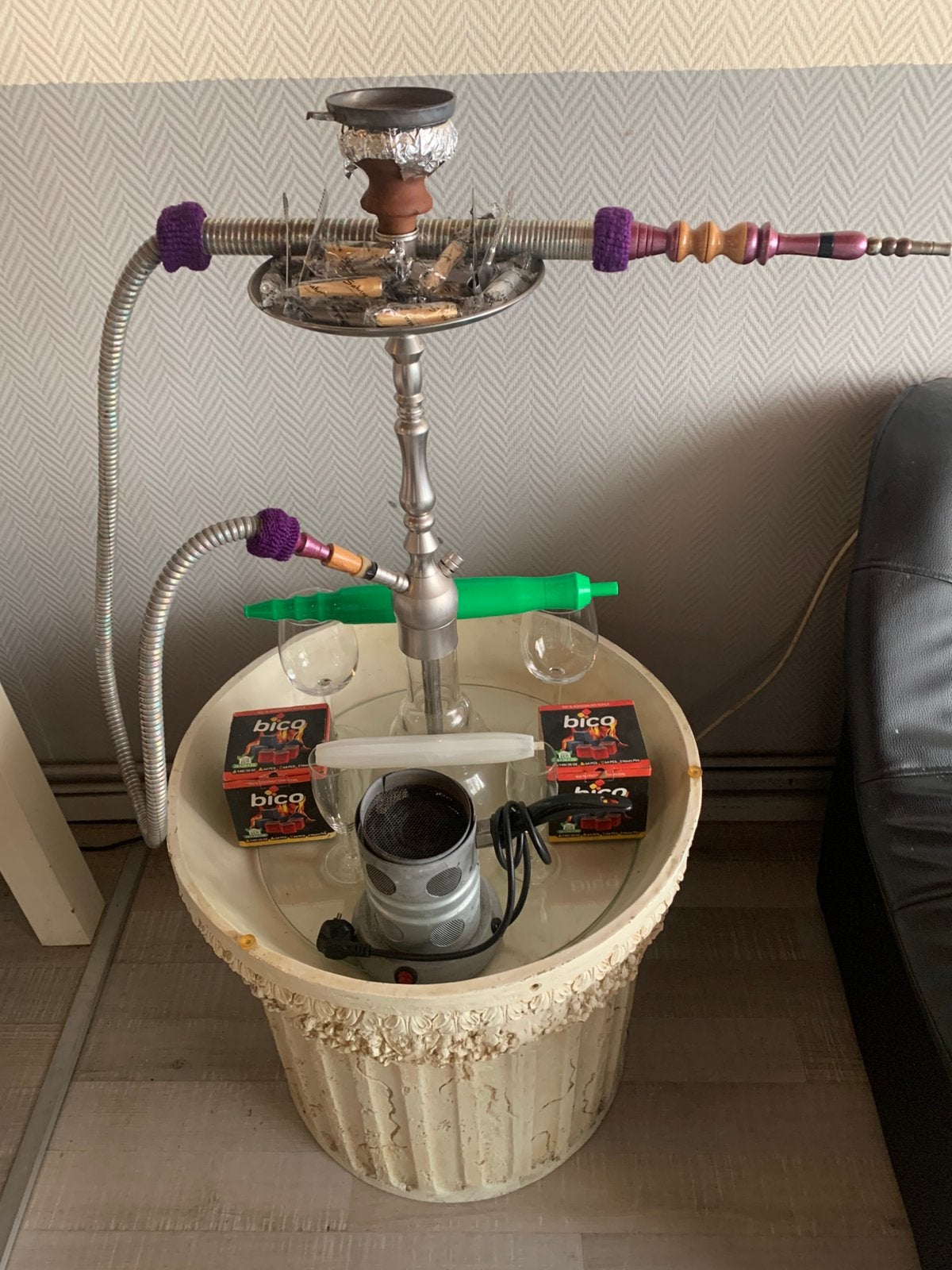 Sisha/waterpijp zie foto alles €60, Ophalen, (Water)pijp