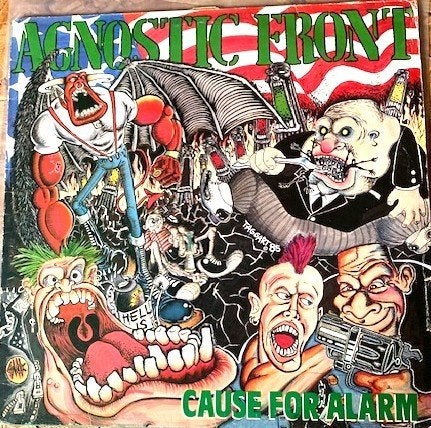 LP - AGNOSTIC FRONT - CAUSE FOR ALARM, LP, Gebruikt, Overige formaten, Ophalen of Verzenden