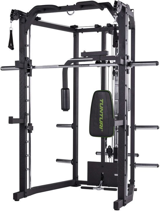 Tunturi SM80 full smith fitness NIEUW! + bumperplates, Sport en Fitness, Ophalen, Zo goed als nieuw, Halterschijven