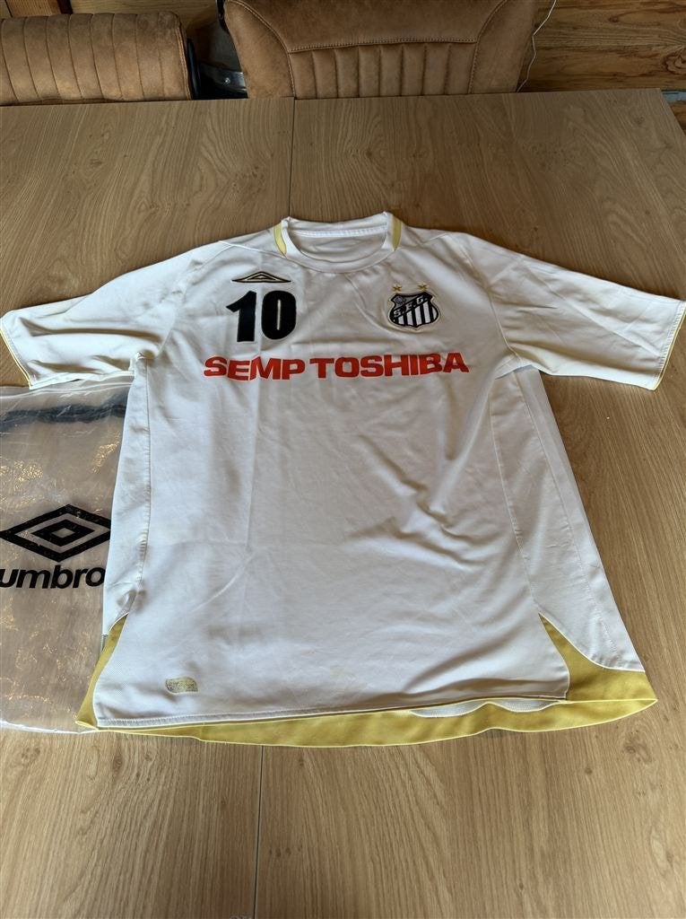 Santos FC 2007/08 #10 Semp Toshiba Voetbalshirt Vintage, Enlèvement ou Envoi, Comme neuf
