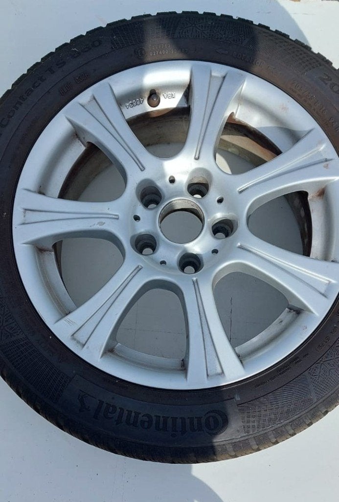 Continental TS860 Winterbanden 205/55 R16 + Alu Velgen, Auto-onderdelen, Banden en Velgen, Ophalen, Gebruikt, 255 mm, 16 inch