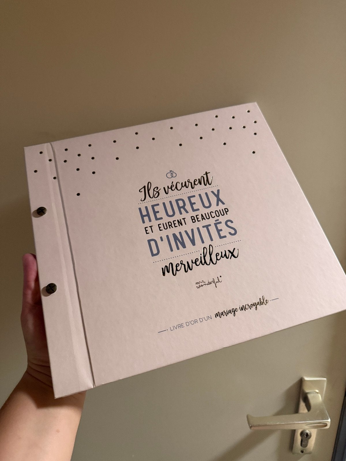 Livre d’or pour mariage, Enlèvement, Neuf, Beige, Accessoires