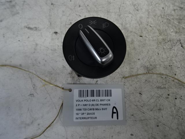 SCHAKELAAR Volkswagen Polo V (6R) (6R0941531F), Gebruikt, Volkswagen