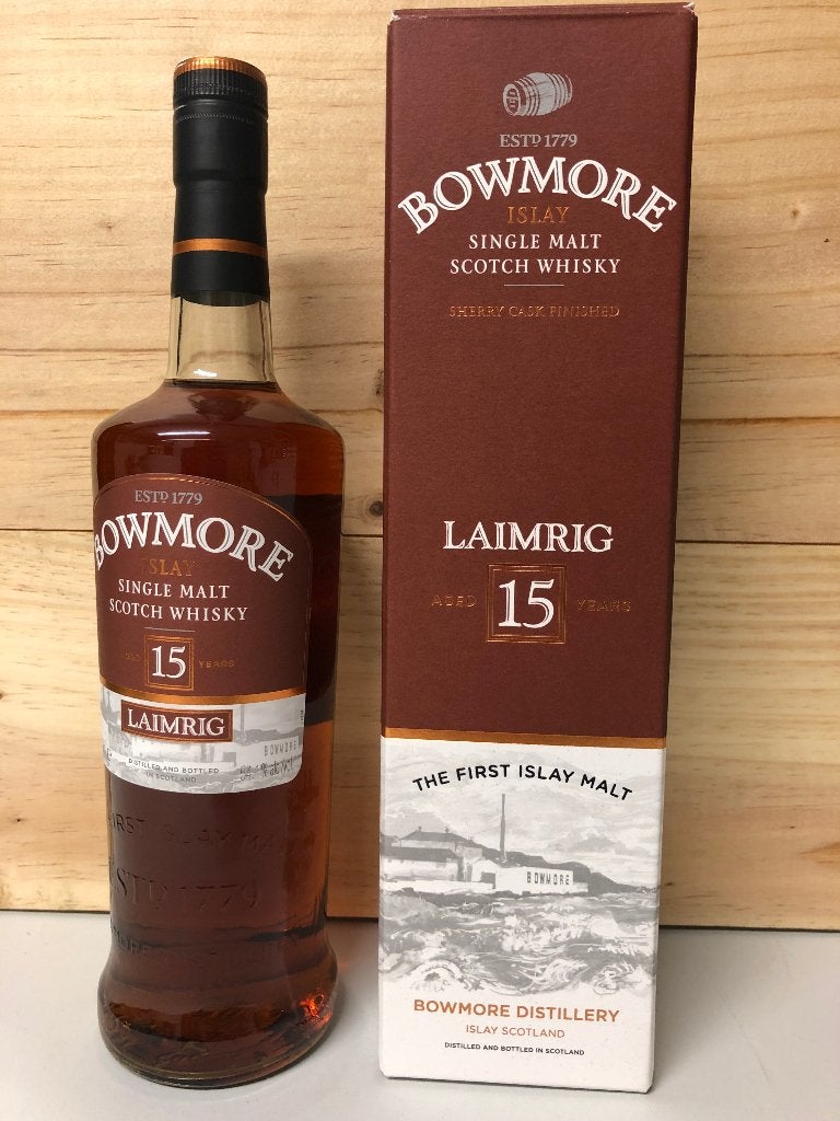 Whisky Bowmore Laimrig 15 y, Verzamelen, Overige gebieden, Overige typen, Ophalen of Verzenden, Zo goed als nieuw