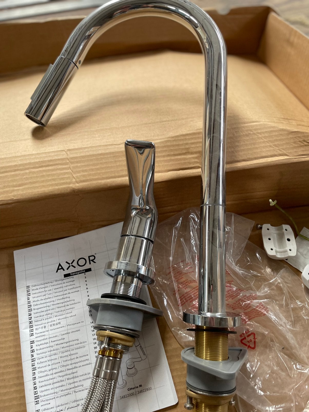 Axor 2-gats keukenkraan, Doe-het-zelf en Bouw, Ophalen, Nieuw