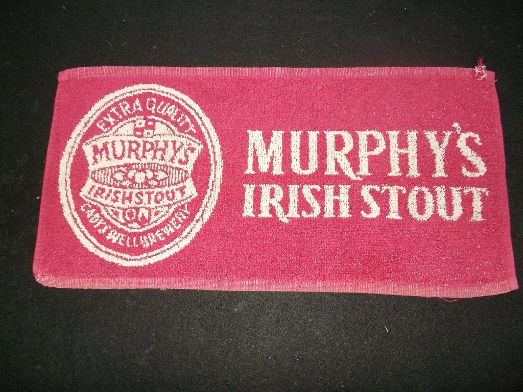 MURPHY's IRISH STOUT - oude gebruikte bartowel - 45x23cm., Verzamelen, Ophalen, Gebruikt, Overige typen, Heineken
