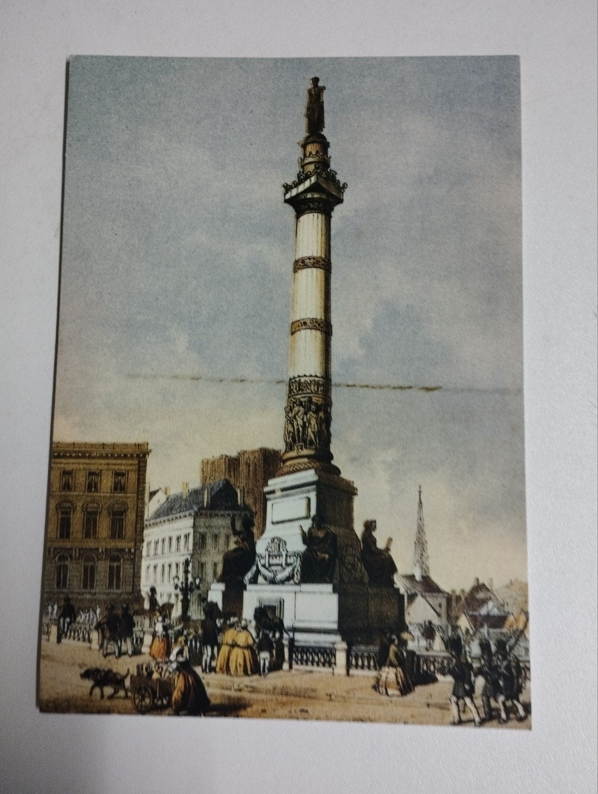 Een postkaart over een monument in buitenland, Verzamelen, Postkaarten | Buitenland, Ophalen