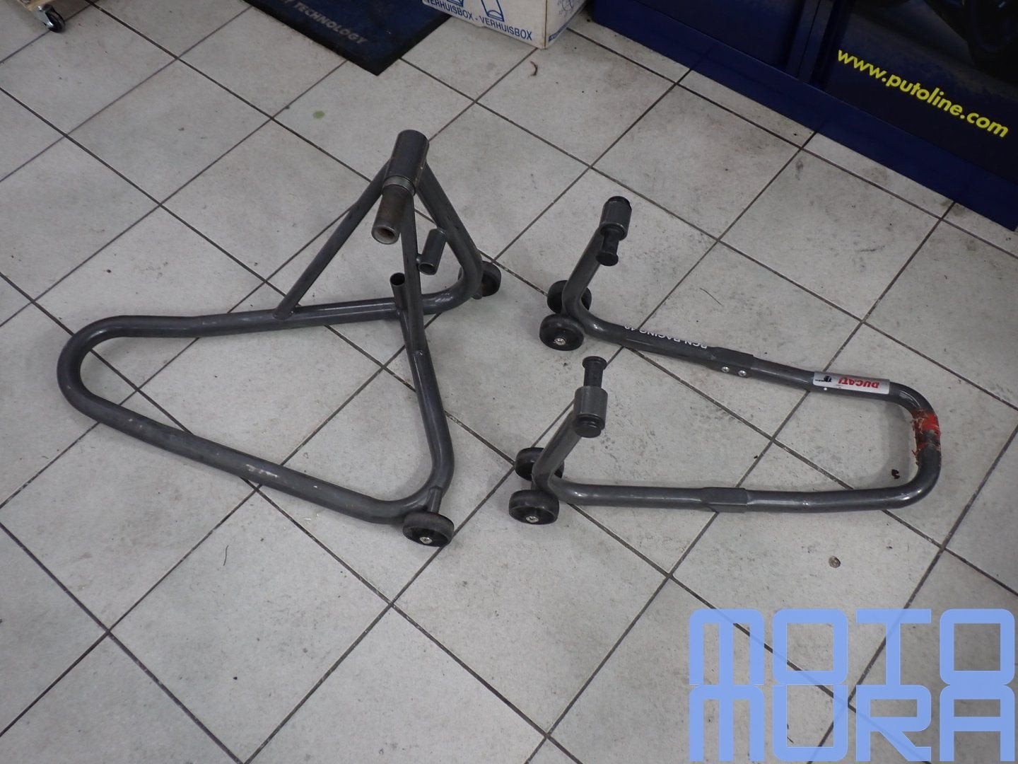 Ducati panigale 1199 1299 voorbok en achterbok race bokjes s, Motoren, Gebruikt, -, -, Ophalen of Verzenden