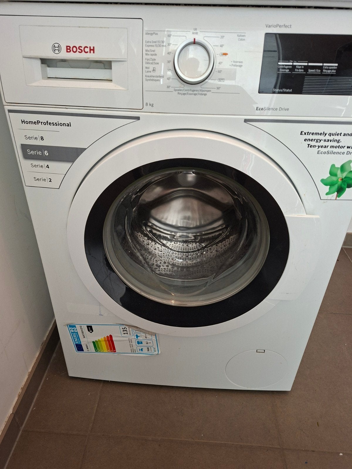 bosch wasmachine serie 6, Ophalen