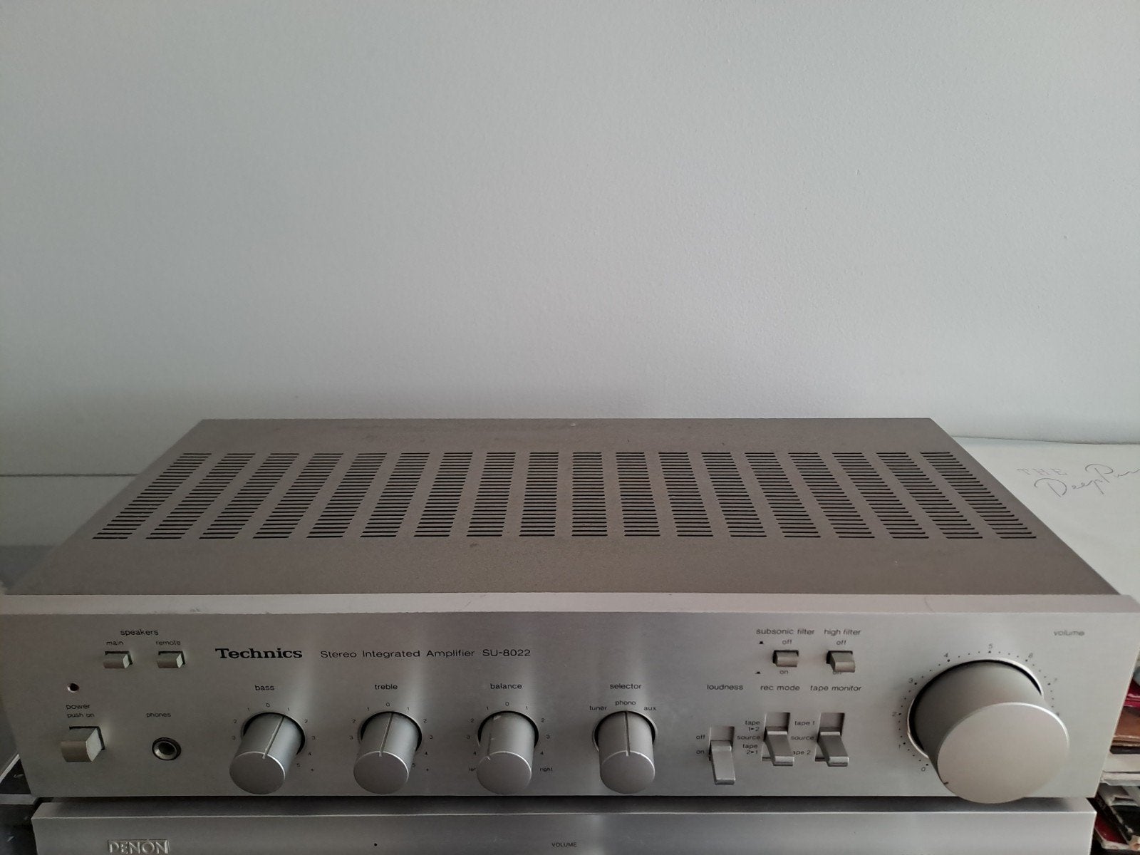 technics amplifier/receiver su-8022, Audio, Tv en Foto, Versterkers en Ontvangers, Ophalen of Verzenden