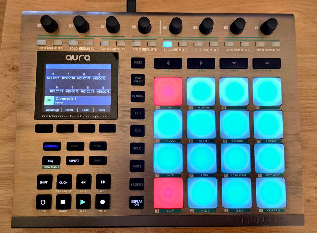 Nektar Aura/Aruba usb midi drumpad controller en sequencer, Ophalen of Verzenden, Zo goed als nieuw, Overige merken