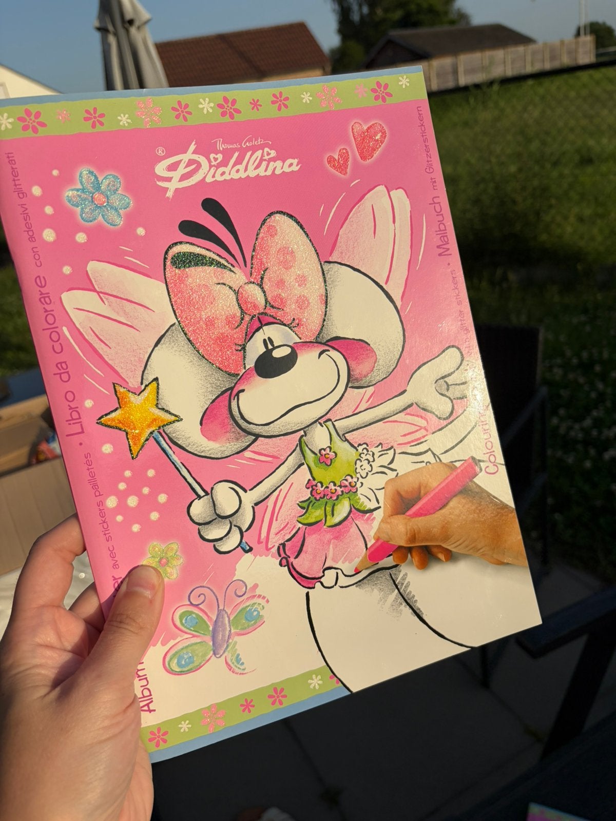 Kleurboek met glitters Diddl, Ophalen of Verzenden, Zo goed als nieuw