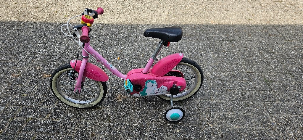 Kinderfiets, Ophalen, Zijwieltjes, Gebruikt, B-Twin