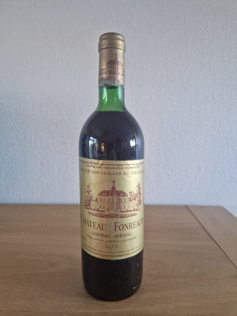 Château Fonreaud - 1974 - Listrac Médoc Grand Cru, Collections, Vins, Neuf, Enlèvement ou Envoi, Pleine, Vin rouge