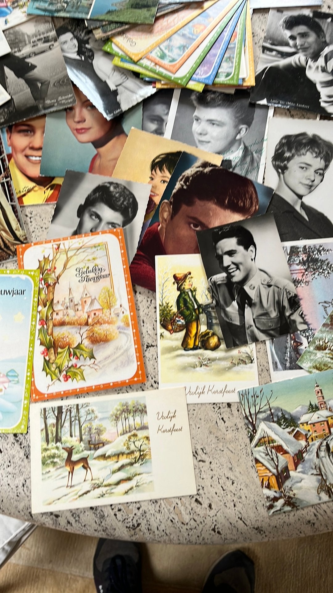 Anciennes cartes de vœux non utilisées, Collections, Enlèvement