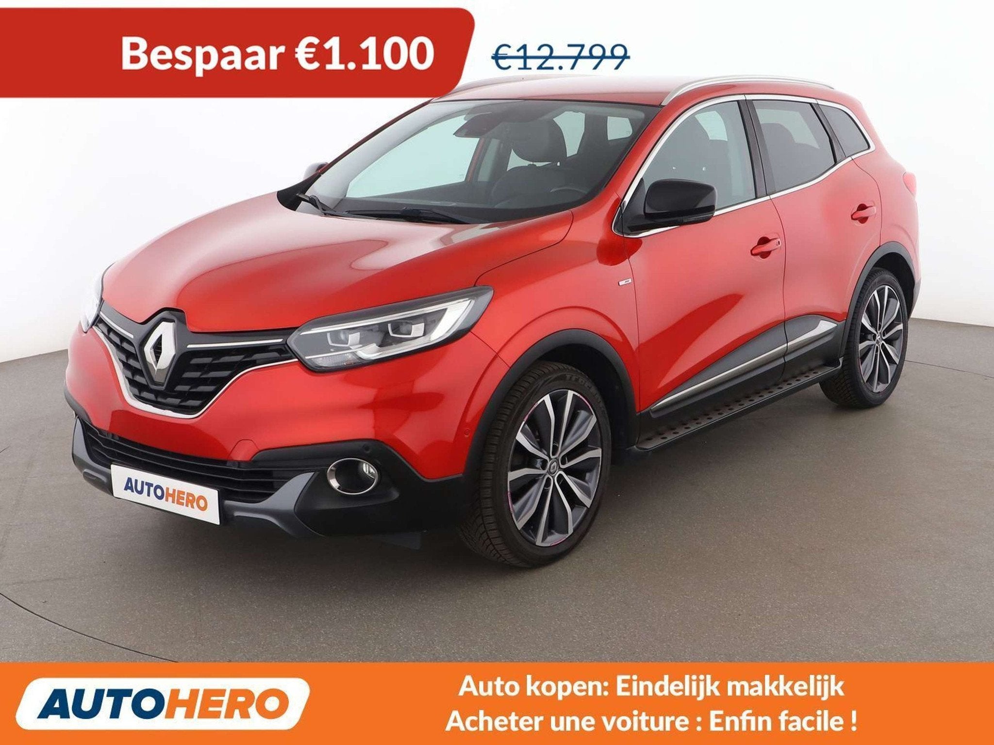 Renault Kadjar 1.2 TCe Energy Bose Edition (bj 2017), Auto's, Kadjar, Gebruikt, Zwart, 96 kW