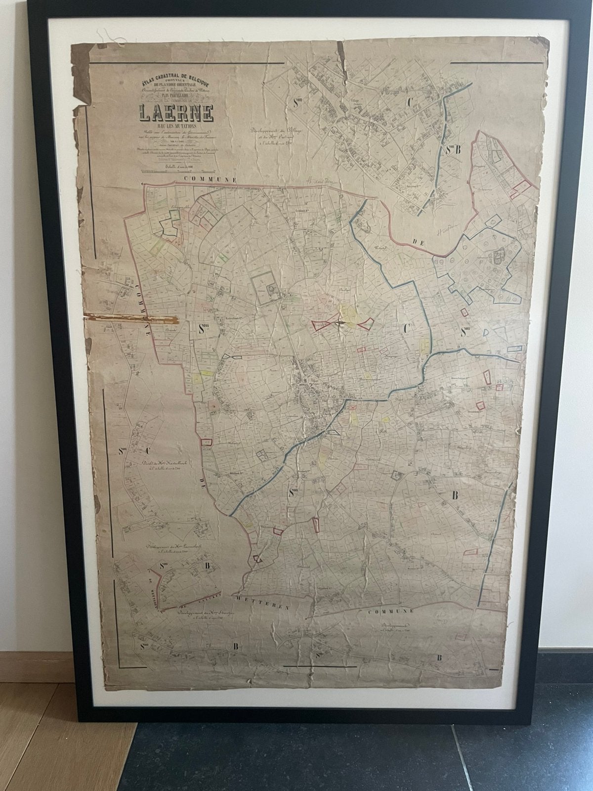Kadasterkaart Laarne, Enlèvement