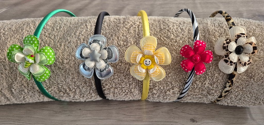 5 kinderen diadeems zelfgemaakt, Enfants & Bébés, Accessoires de mode pour enfants, Neuf, Bandeau, Enlèvement ou Envoi, Multicolore