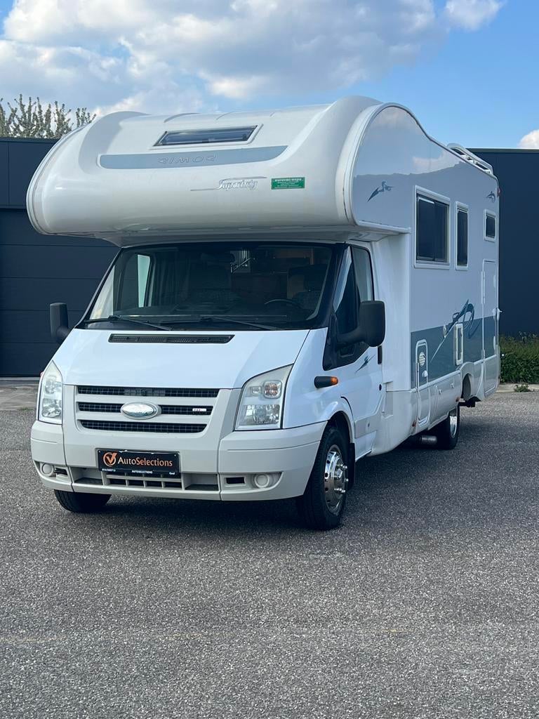Ford Rimor superbrig met grote garage, Caravanes & Camping, Camping-cars, Siège standard, Toilette à cassette, Boîte manuelle